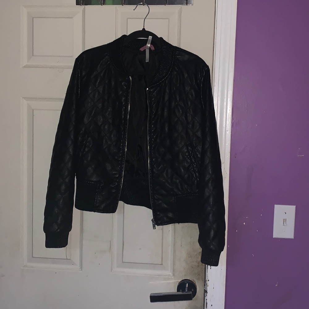 Faux leather jacket